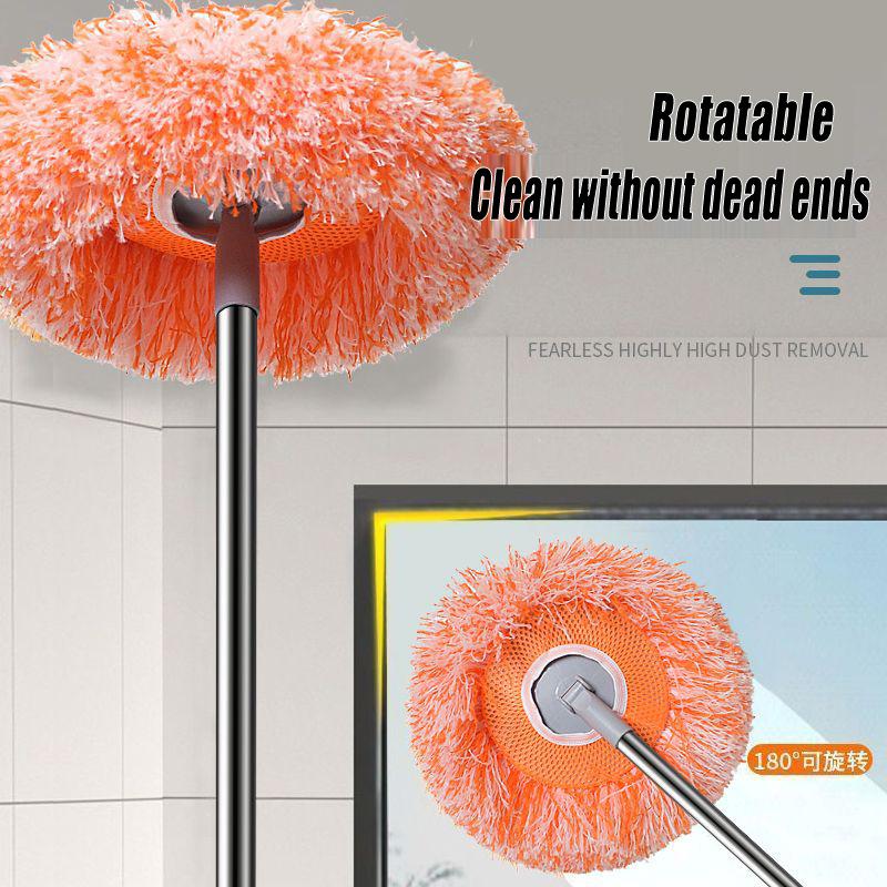 Product Introduction of SG [In Stock] Sunflower Mop Adjustable  Clean Mop Floor Household Cleaning Brush Dust removal mop  floor car wash mop ceiling  Household Cleaning Brush  Cleaning Space Bathroom   Glass Cleaner  Clean Mop Floor   Superfine Car Washable Super Cilia 25