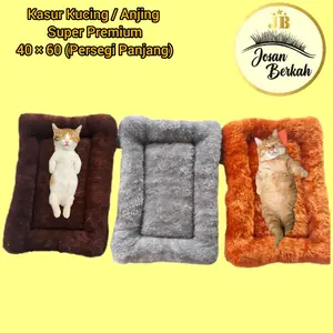 kasur kucing super premium persegi panjang (60x40) halus lembut dan tidak rontok