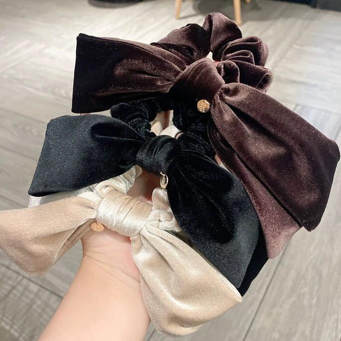 Dây Buộc Tóc Vải Nhung Hình Nơ Cho Nữ 359 - Hàng Chất Lượng Cao