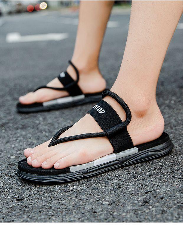 Product Introduction of Hot-Selling Men's Summer New Flip-Flops Casual Outdoor Non-Slip Wear-Resistant Beach Sandals Two-Way Soft Sole Sandals for Men 14