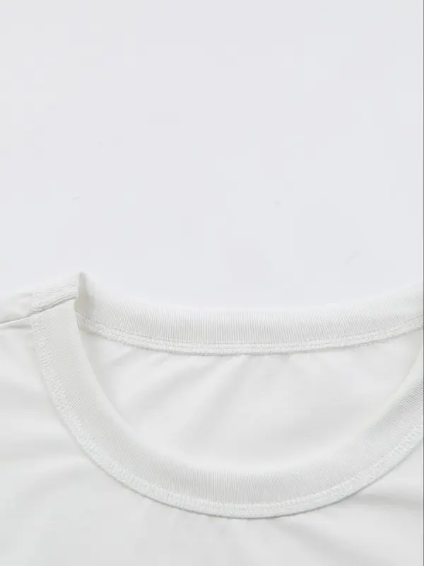 Men's Letter Print Round Neck Tee, Regular Fit Casual Short Sleeve Crew Neck T-shirt for Summer, Men's Top for Daily Wear, Tropical 4