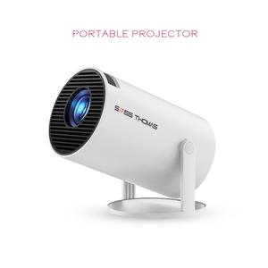 โปรเจ็กเตอร์ไร้สายขนาดเล็กแบบพกพา, ระบบปฏิบัติการ Android 11.0, 2.4G/5G Wifi 6 BT4.1, ความละเอียด 4K, โปรเจ็กเตอร์ LED อัจฉริยะ, 50 ANSI Lumens, เหมาะสำหรับการใช้งานกลางแจ้งและในร่ม, รองรับการฉายภาพ HD, หลายภาษา