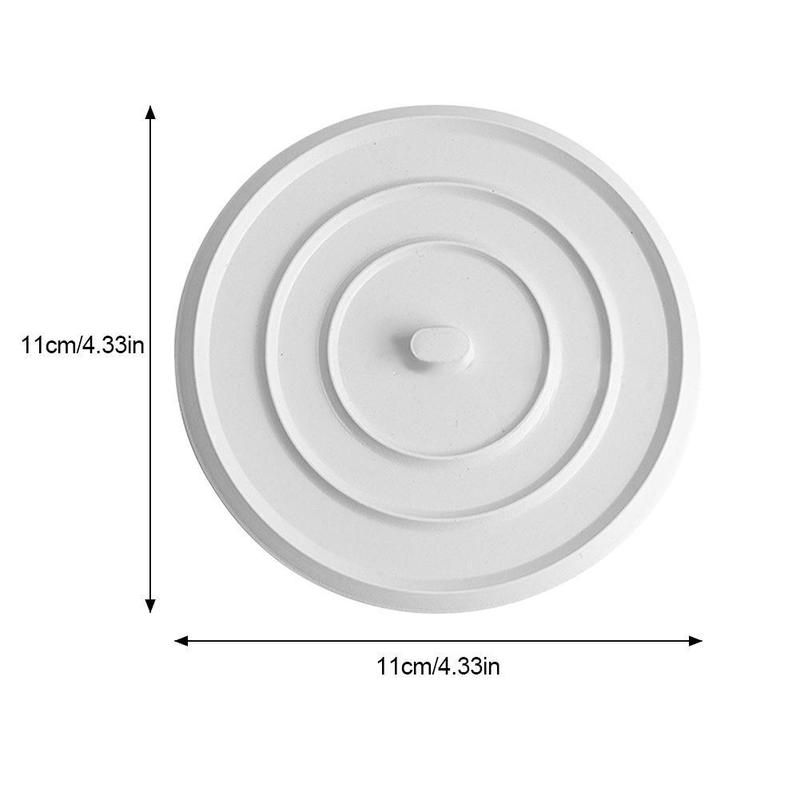 Product Introduction of Large Silicone Bathtub Stopper Leakage-proof Drain Cover Sink Hair Stopper Tub Flat Plug Stopper Bathroom Kitchen 11cm 4.3" 3