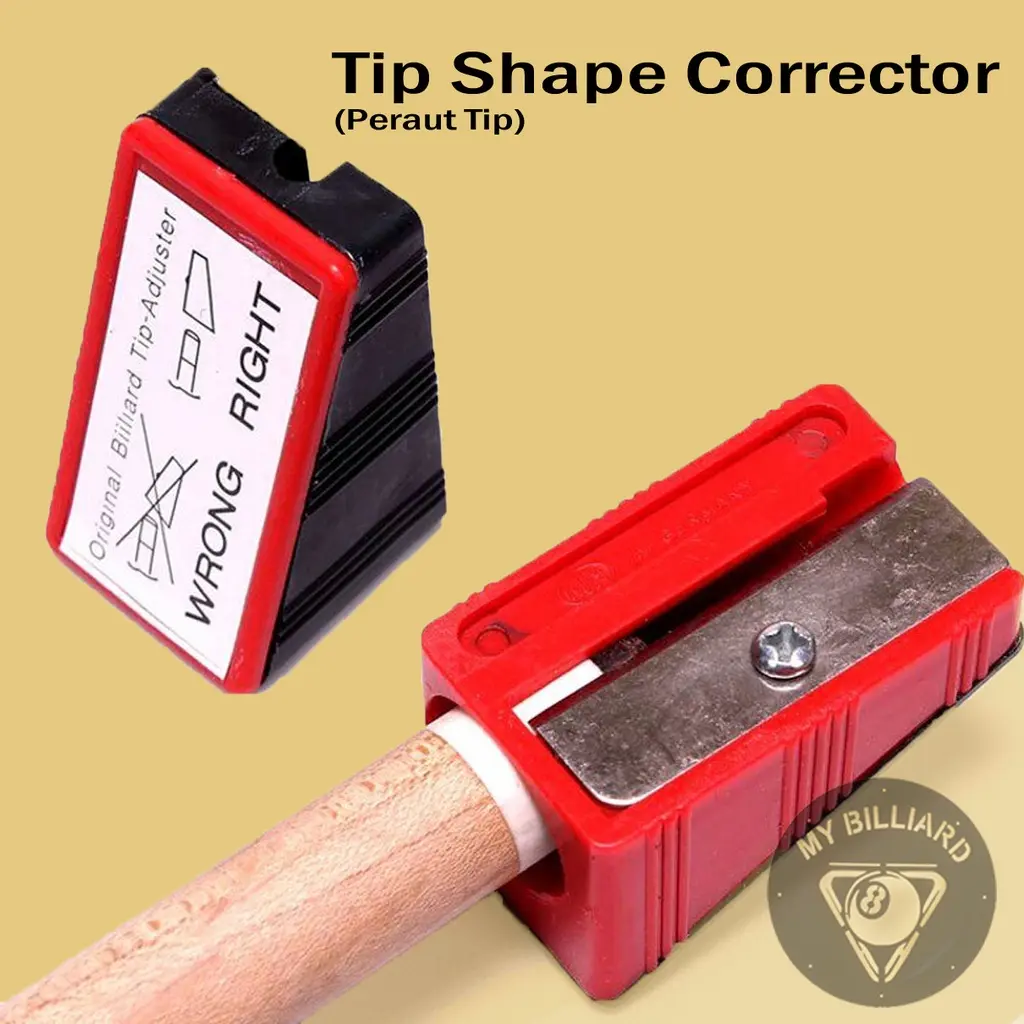 Pengasah Cue Tip - Shape Corrector peraut alat reparasi stick pengasah