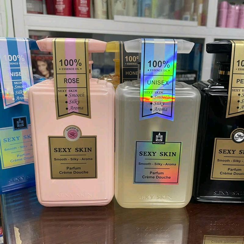  Sữa tắm hương nước hoa Sexy Skin 600ml Pháp Nữ Dưỡng Body 