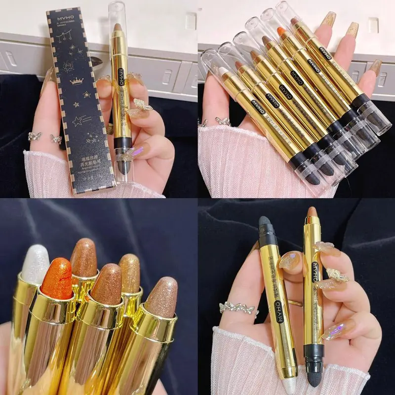 Cream Shimmer Single Eyeshadow Crayon Lazy Eye Makeup Pena Eyeshadow Shadow Shadow -light F0D1 4
