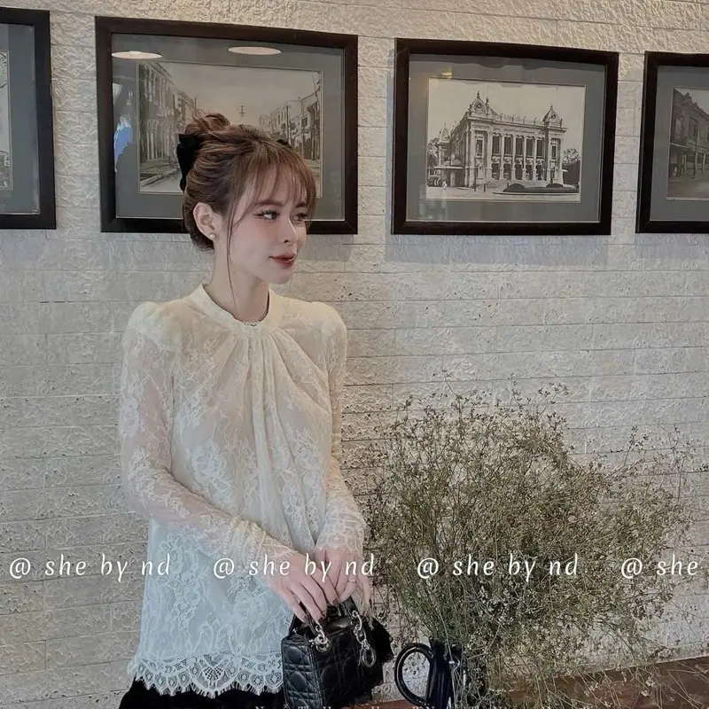 Áo ren tơ xinhh sang xịn mềm nhẹ