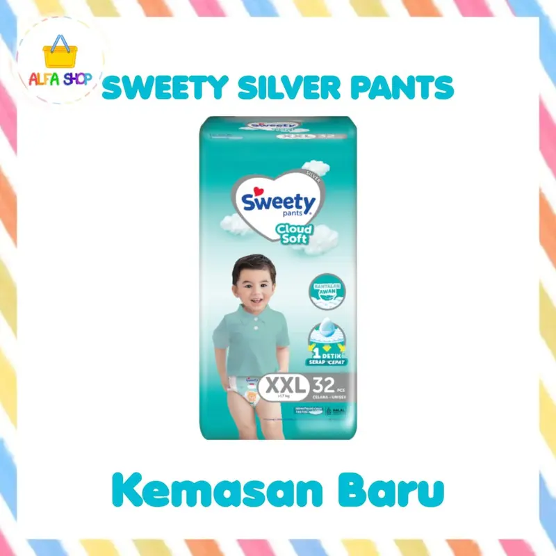 SWEETY SILVER PANTS S66 M60 L54 XL42 XXL32 Diapers 5