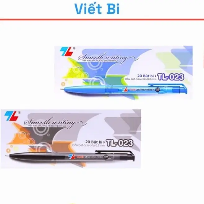 Hộp 20 cây bút bi Thiên Long TL-023 / TL023 ngòi 0.8mm đồdùn g học tập 2