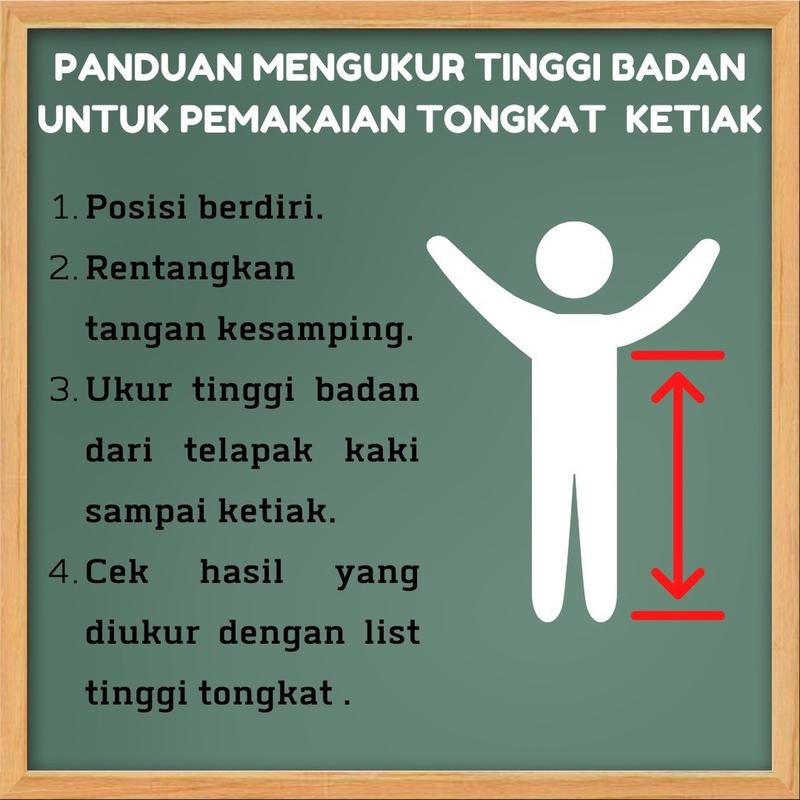 Tongkat Ketiak Dewasa / Alat Bantu Jalan Dewasa (Egrang / Krek Ketiak / Kruk Ketiak / Kruk Crutch) 7