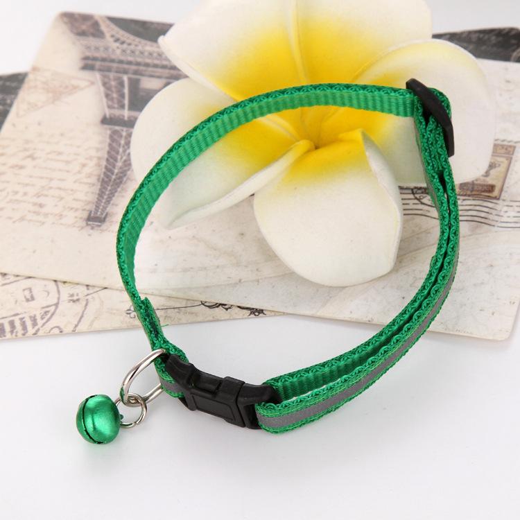 Product Introduction of 1pc Adjustable Pet Cat Dog Puppy Reflective Collars Safety Buckle Bell Neck Strap Dog Supplies Cat Collars 6