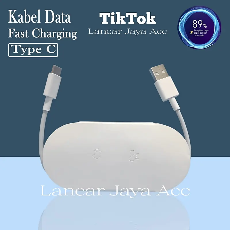 Charger Carger Carjer Casan Cas Adaptor Adapter 18W Fast Charging TYPE C Cable Kabel Handphone 4