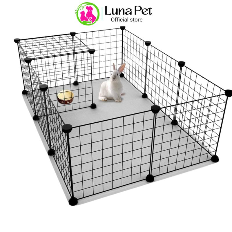 Miếng ghép lồng chuồng quây chó mèo bán lẻ theo tấm LunaPet MG01 - Tấm lưới ghép chuồng đa năng