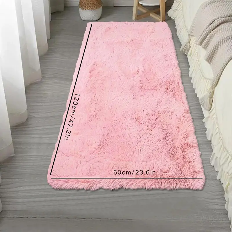 Autumn Homeware Solid Color Comfortable Fuzzy Rug for Room Decor, 1 Count Non-slip Soft Cozy Large Rug for Kitchen Living Room Bedroom Bedside, Cozy Home Accessories, Christmas Gifts, Christmas Decorations 4