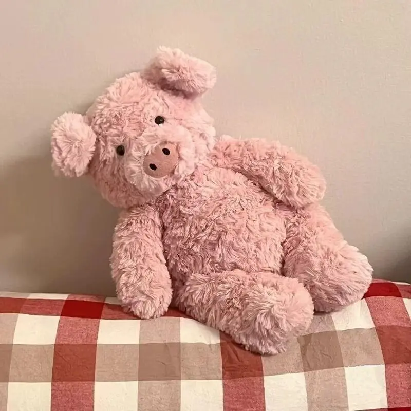 Ready Stock 42CM Barnabus Piggy Plush jellycat Doll Sleeping Pillow on Bed Birthday Gift Comforter Toys