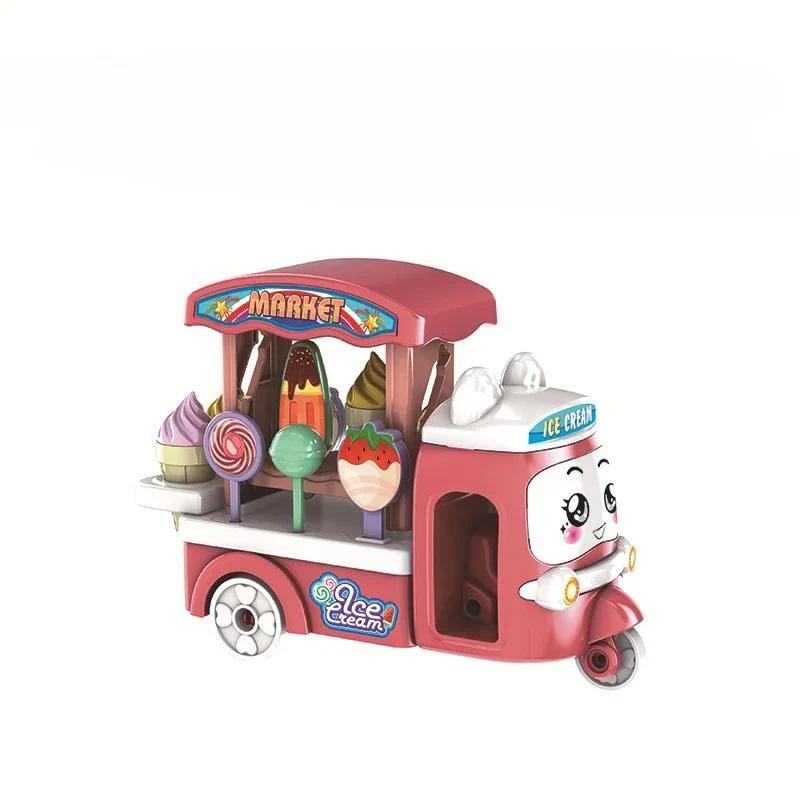 Product Introduction of 1pc Kawaii Items Kids Toy Ice Cream Car Miniature Dollhouse Accessories for Kids DIY Children Game Birthday Gifts 2