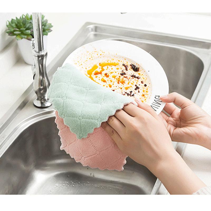 Product Introduction of Khăn lau nhà bếp AIODIY, thấm hút nướ tốt, không rụng lông, khăn rửa bát , khăn lau thần kỳ cho người lười, khăn lau đa năng Làm Sạch Treo Tường 10