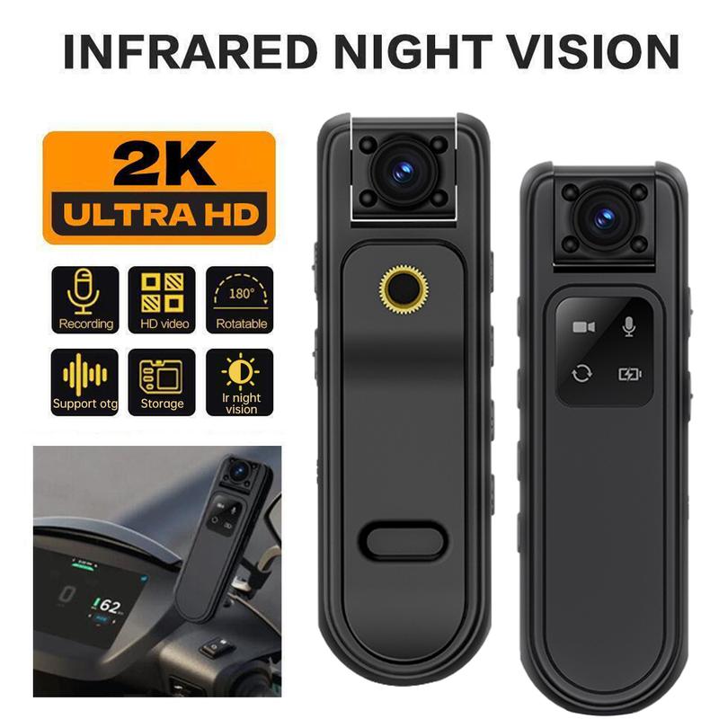 Product Introduction of 2K Ultra HD Sport Camera Wearable Portable Body Camera Infrared Night Vision Home Security Video Recorder 128G Memory Card Outdoor Camera Dash Cam Car Motorcycle 9