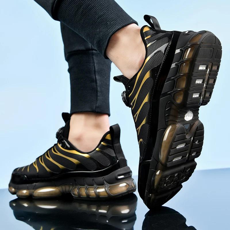 Custom Men Fashion Casual Sports Sneakers Rotary Knob Easy Wearing Lightweight Blank Running Walking Shoes for Women Trainers Training_voghion.com
