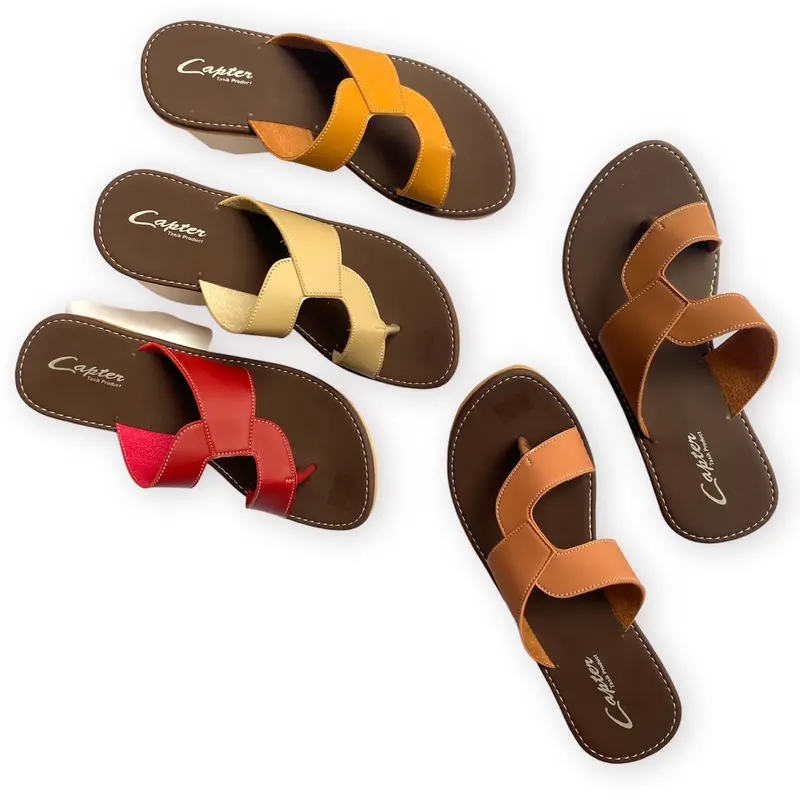 (SOL KUNING) Sandal Wanita Capter Sendal Jepit Sol Karet Anti Licin 1