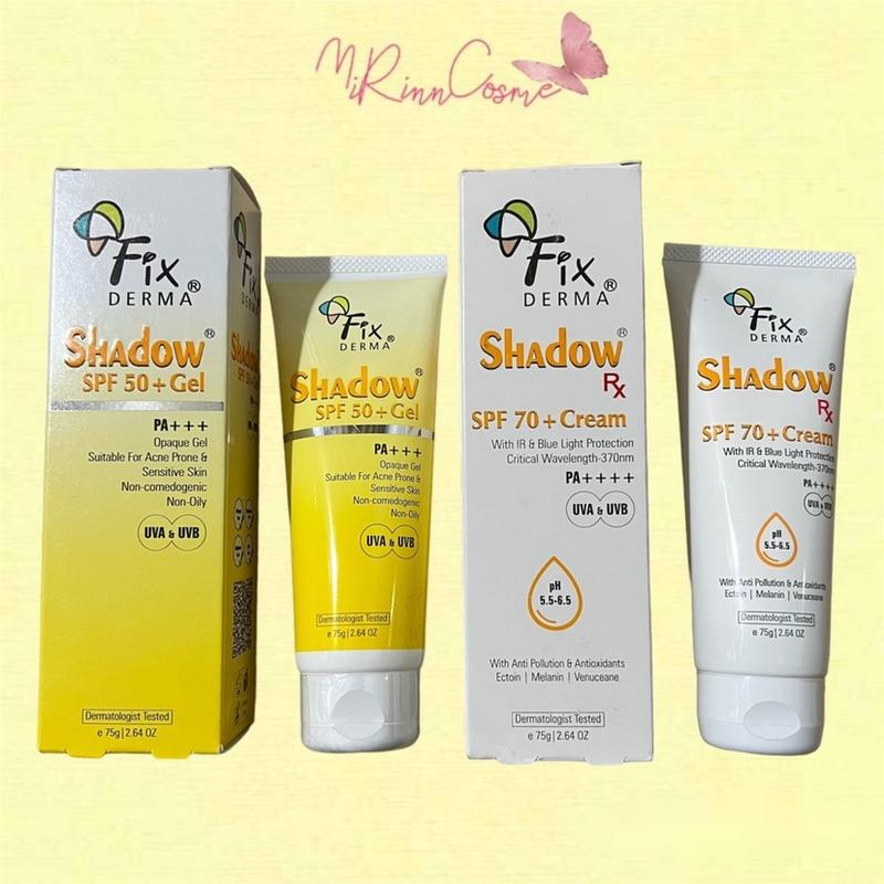 [BẢN CẢI TIẾN] Kem chống nắng Fixderma Shadow SPF 70+ PA++++ Cream - SPF 50 PA+++ Gel