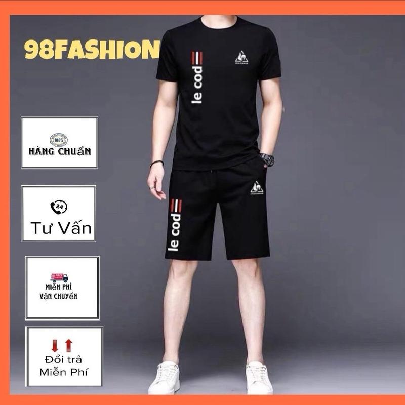 Bộ Thun Nam LECOD Sang Chảnh - Vải Mát Co giãn Thấm hút mồ hôi (Free Size 70Kg) 0