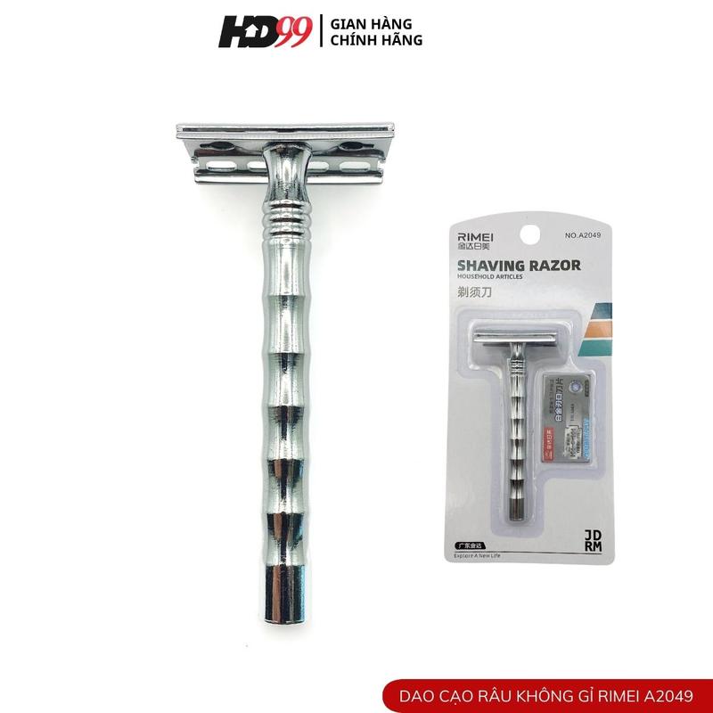 Dao Cạo Râu Inox Không Gỉ RIMEI A2049, Cam Kết Không Gỉ 1
