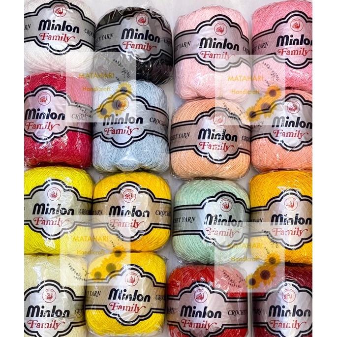 Design From Minlon Thread Minlon Family Yarn 100g / Benang Kait #900 ~ #949 - TikTok Shop Malaysia