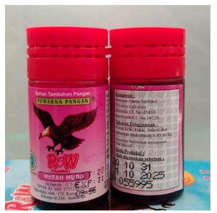 R&W Rajawali Merah Muda 12,5ml Sumbo Pewarna Makanan Bahan Tambahan Pangan