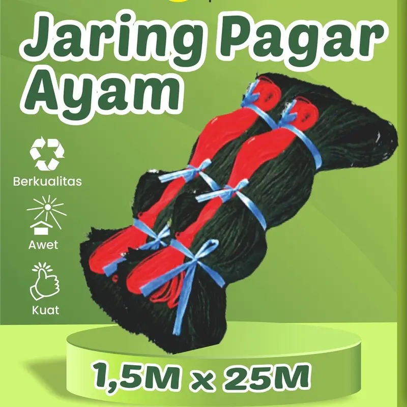 Jaring Pagar Ayam 1,5 Meter Jaring Serbaguna Jaring Kandang Jaring Burung 0