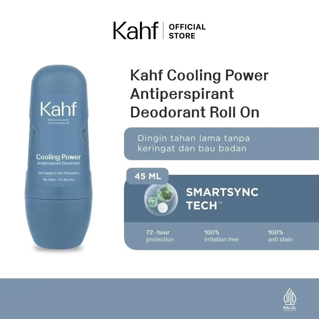 [SIAP KIRIM] KAHF Cooling Power Antiperspirant Deodorant Roll On Pria 45ml ( Perawatan  Ketiak PRIA)
