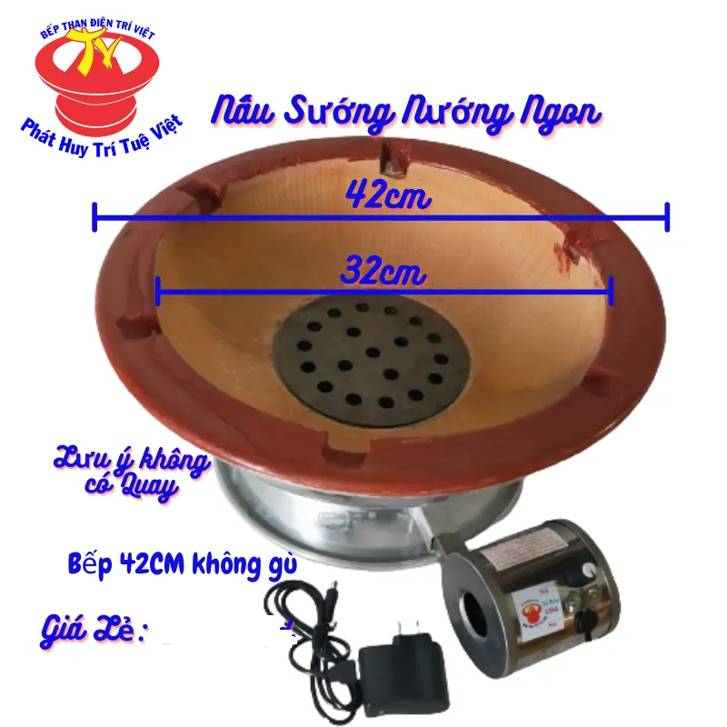 bếp 42cm lò khò ngoại cỡ trí việt