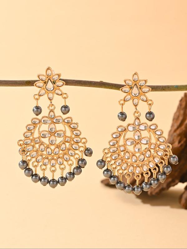 Fashion Faux Pearl & Rhinestone Decorated Earrings, Elegant Jewelry for Party, Daily Clothing Decor, Trendy All-match & Exquisite Jewelry for Birthday Gift 5