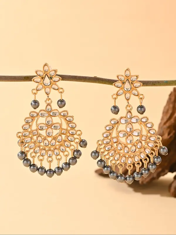Fashion Faux Pearl & Rhinestone Decorated Earrings, Elegant Jewelry for Party, Daily Clothing Decor, Trendy All-match & Exquisite Jewelry for Birthday Gift 5