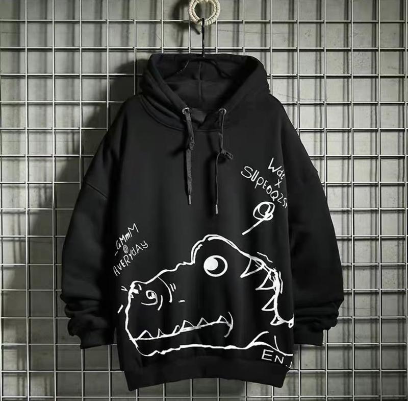 ÁO KHOÁC HOODIE NAM NỮ HOẠ TIẾT KHỦNG LONG BẠO CHÚA SIÊU CUTE ĐẸP CHẤT THỜI TRANG Menswear Dài Tay