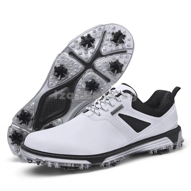 Waterproof Shoes Spikes Golf for Men Comfortable Walking Sneakers Outdoor Athletic Footwears Male SCRG