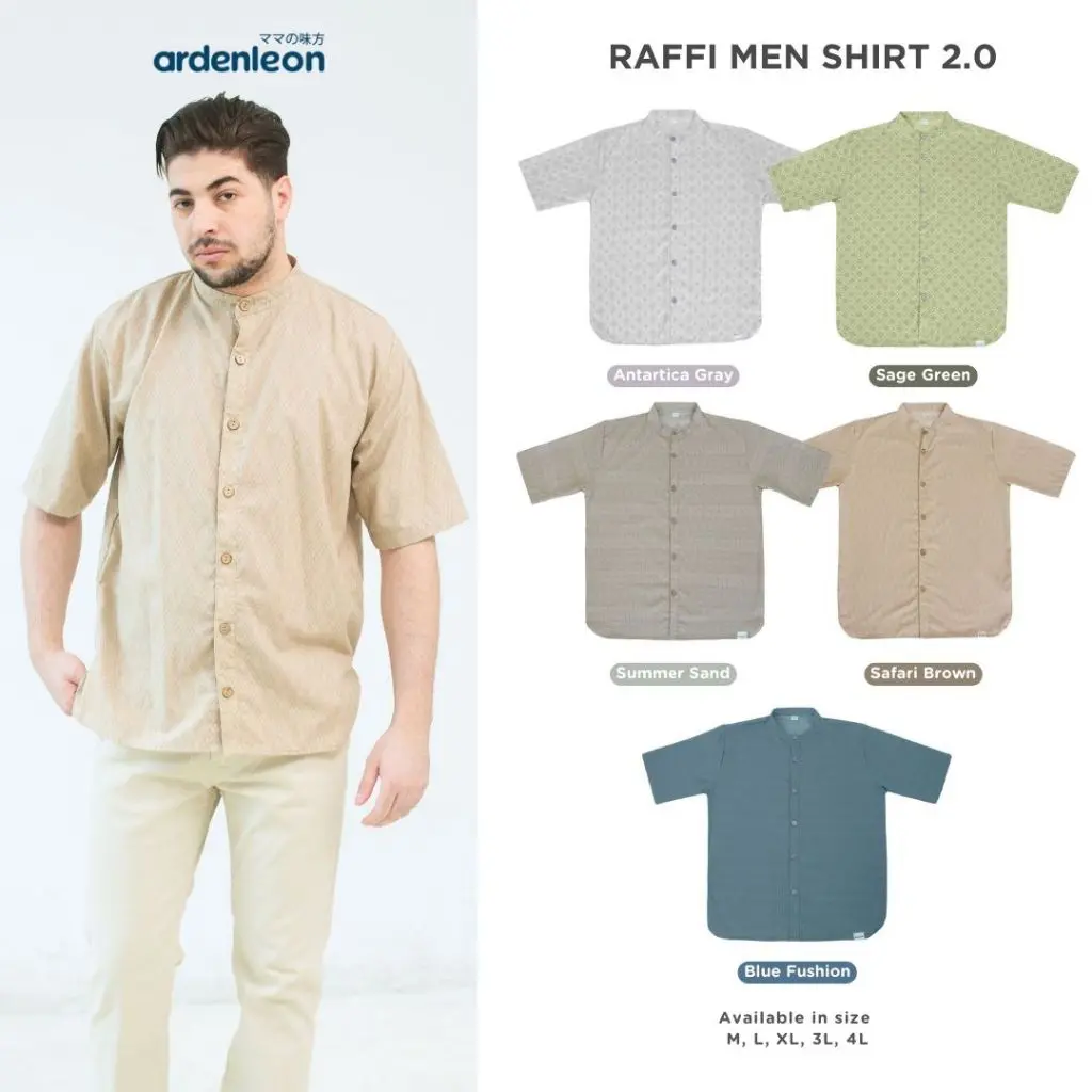 ARDENLEON Atasan Pria Raya Raffi Men Shirt 2.0