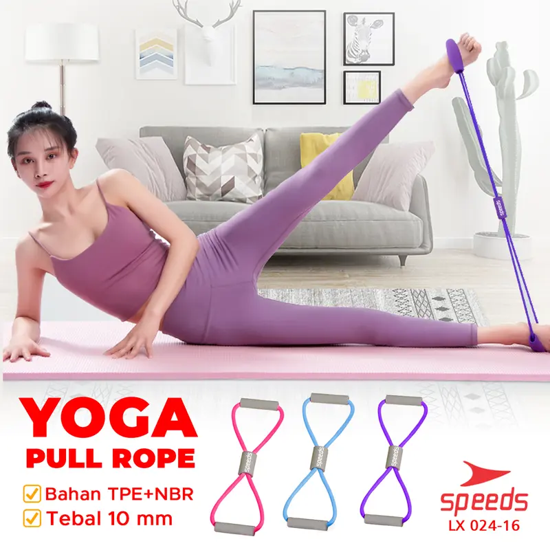 SPEEDS Tali Yoga Tali Fitness Tali Fitness Gym Tube Yoga Resistance Tali Fitness Elastis Stretching 024-16 0