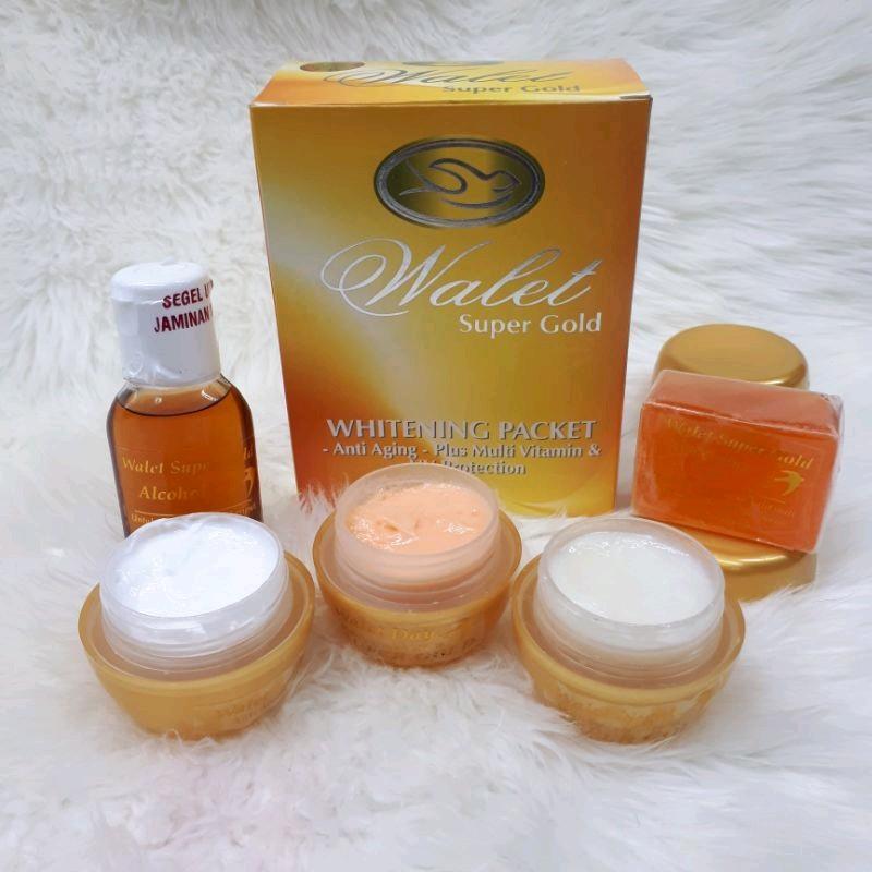 Paket walet super gold 5in1 original Wajah Perawatan Memutihkan Kering 1