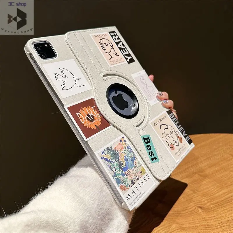 Xoay 360 Inch, Ốp Bảo Vệ air5, Máy Tính Bảng  Air4 10.2 Inch, Chống Rơi, Ipadpro Case Phụ Kiện Titan