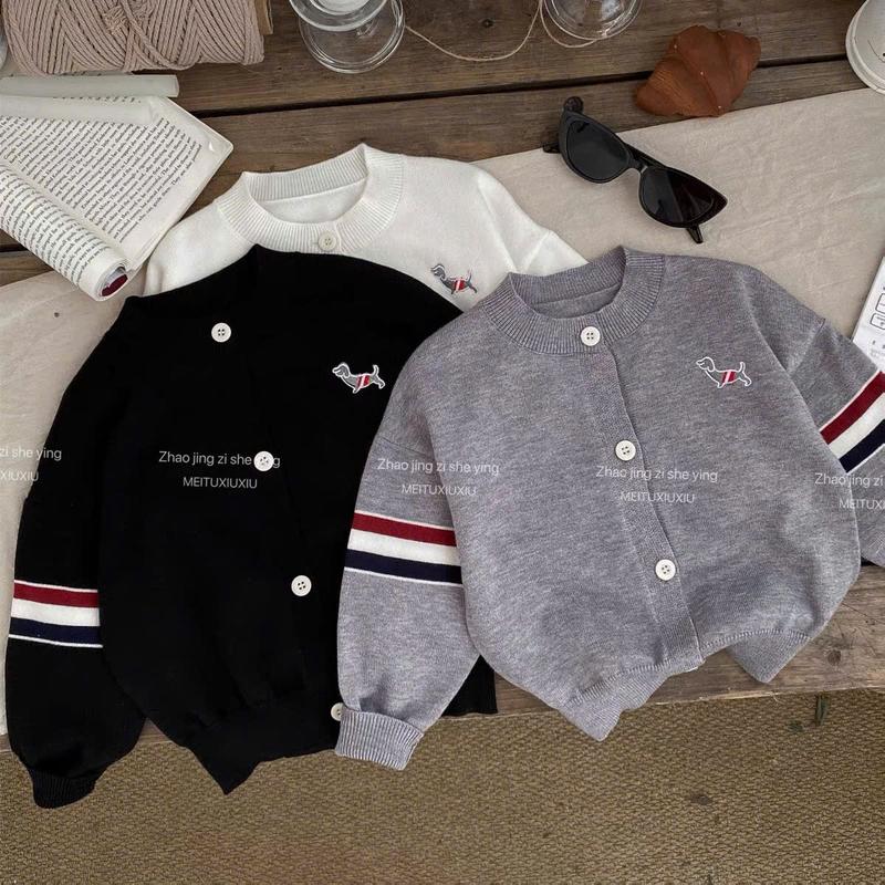 ÁO Nỉ Cardigan Cho Bé Trai Bé Gái Size 12-44kg Phong Cách Dễ Thương Thích Hợp Cho Bé Mặc Đi Chơi Diện TẾT TV3