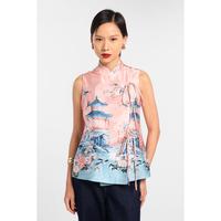 Gambar MINIMAL - Chanxin - Blus Tanpa Lengan Motif Oriental - Pink - S, Pink dari Minimal Kab. Pemalang 1 Tokopedia