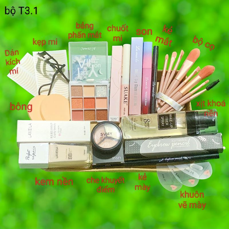 Product Introduction of Bộ Trang Điểm 24 món gồm Xịt khoá make-up, Bảng phấn mắt, Kem nền, Kẻ mắt, Kẻ mày, Bộ cọ, Kẹp cong mi, Son, Phấn phủ.. đầy đủ như hình Mỹ Phẩm Nữ 46