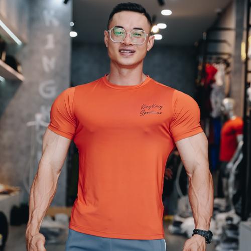 [Mới T6] Áo Thun Poly Form Nhỏ Ôm Body In Chữ – Local Brand TB KINGKONG SPORT WEAR