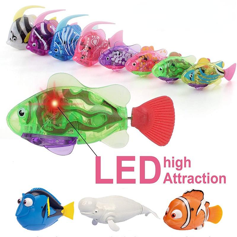Fishy Toy Swimming Robot Fish Toy for Kids Fish Moving Interactive Electric ...