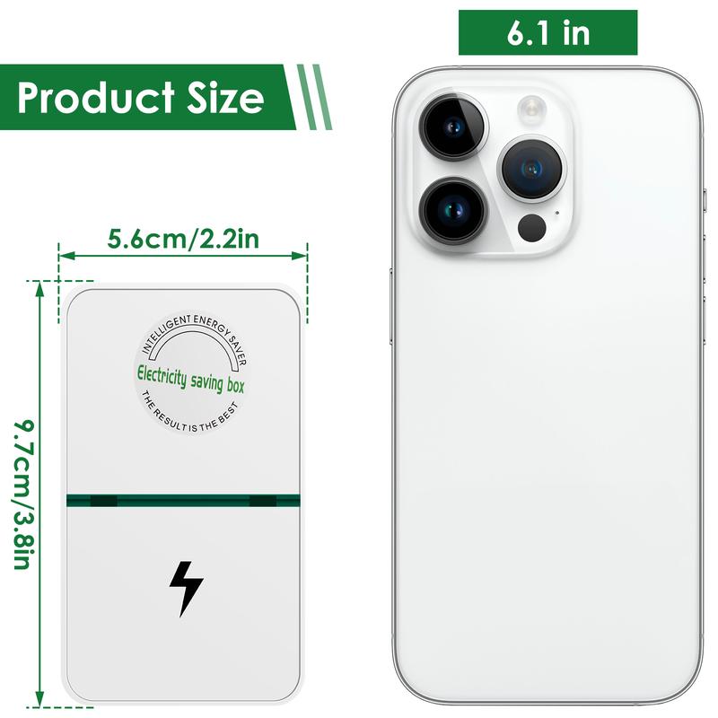 Product Introduction of BIA Power Saver Portable Electricity US Energy Saver Smart Saving Box Safe Household Plug 90V-250V for Office Kitchen Accesso 29