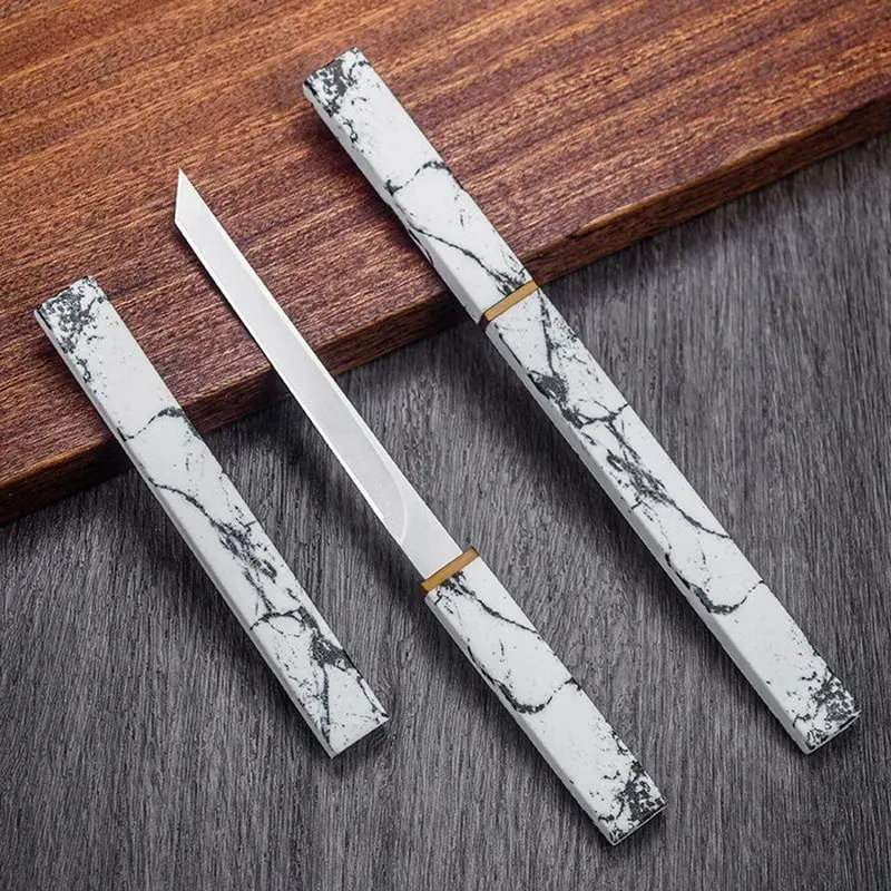 Dao Làm Bếp Nhật Bản Gọt Hoa Quả, Thái Sashimi luoi nhỏ Thép Không Gỉ dài 20cm 2