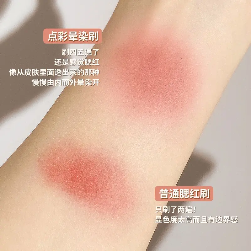 Cọ trang điểm GECOMO Tán Kem Nền má hồng Kẻ Mắt Lông Mày Đầu Cọ Hình Lưỡi Dao Siêu Mỏng Độ Chính Xác Cao Tiện Lợi Mỹ Phẩm Eyeshadow 5