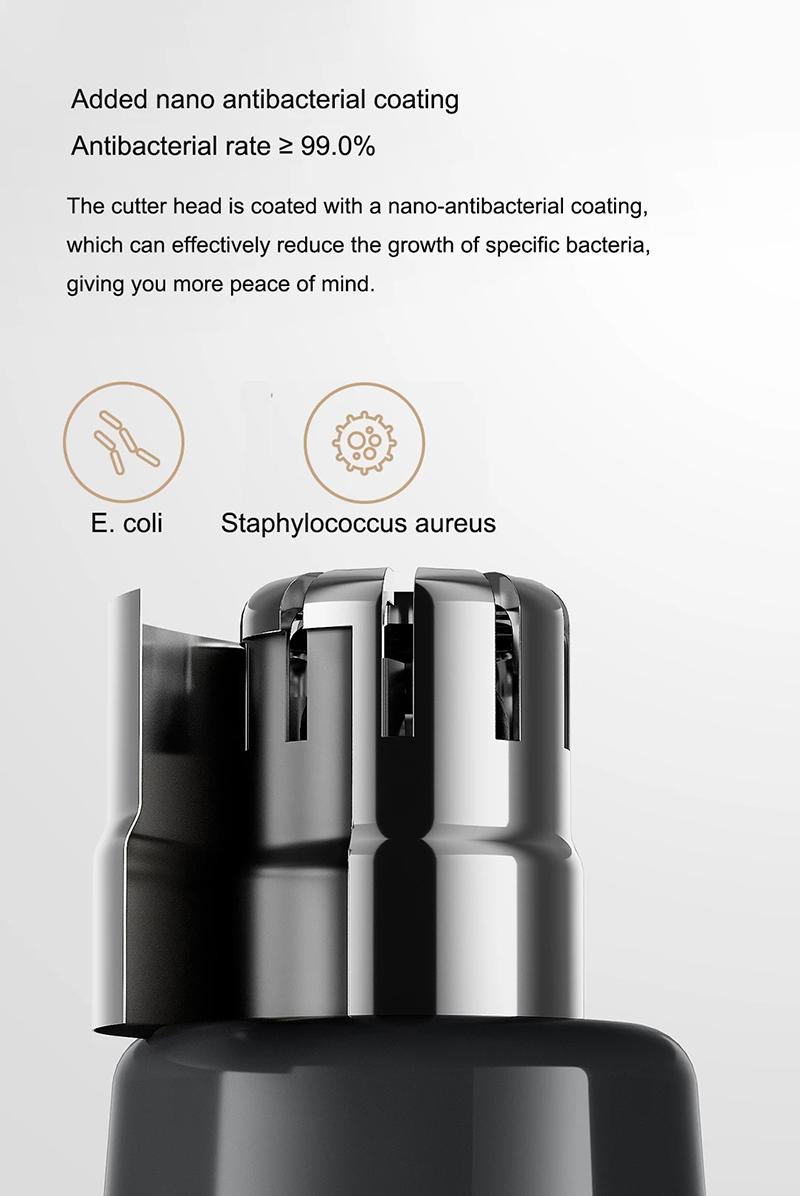 Product Introduction of Electric Nose Hair Trimmer, Charging Ear Hair Repairman, Magnetic Suction Blade, Detachable, Water Washable 24