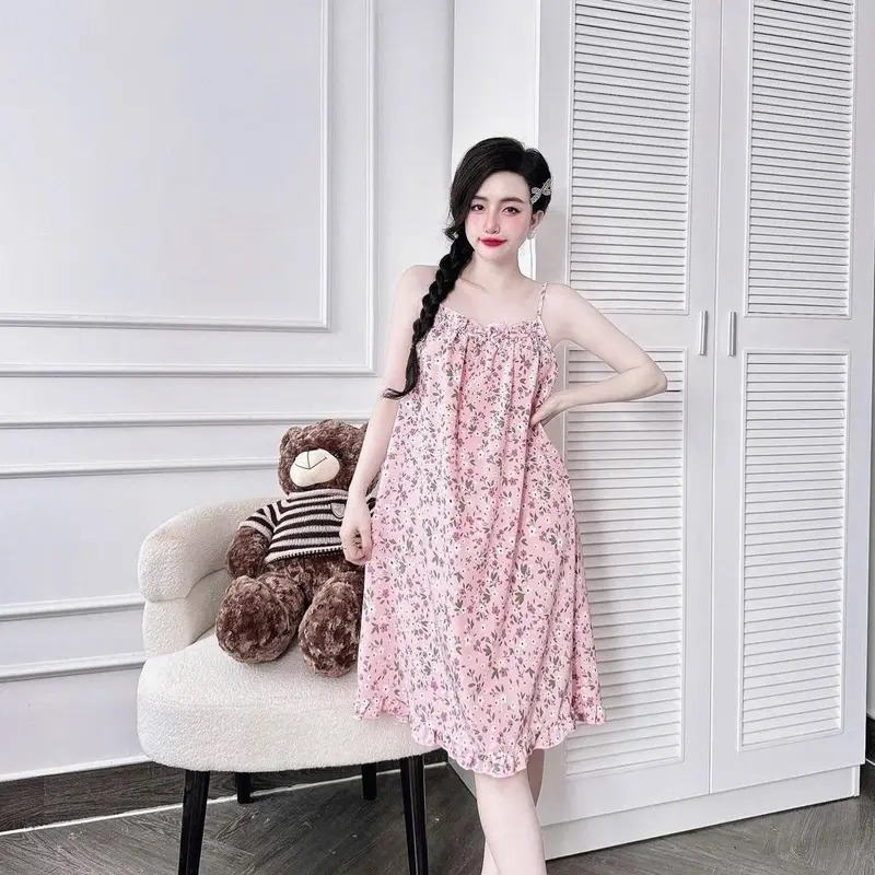 ĐẦM NGỦ 2 DÂY LỤA FORM DÁNG TIỂU THƯ MẶC NHÀ THOẢI MÁI 45-60KG 6
